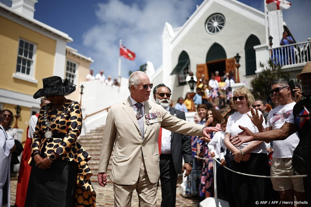 Warm welkom voor koning Charles op Bermuda