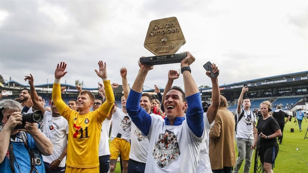 Telstar-trainer Correia was na de 3-1 zeker van promotie