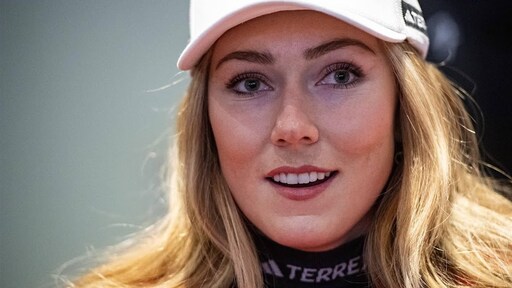 Skiester Shiffrin kan na zware val weer 'bewegen en zweten'