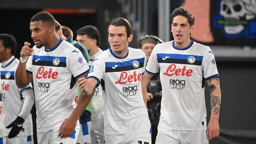 De Roon leidt Atalanta met een doelpunt langs AS Roma