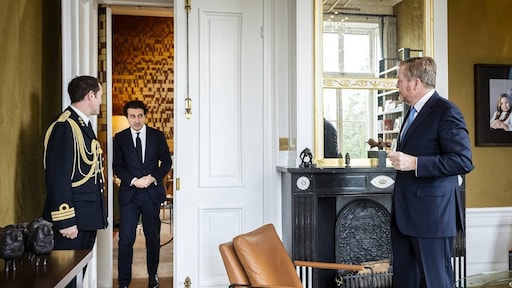 Jesse Klaver op bezoek bij koning Willem-Alexander