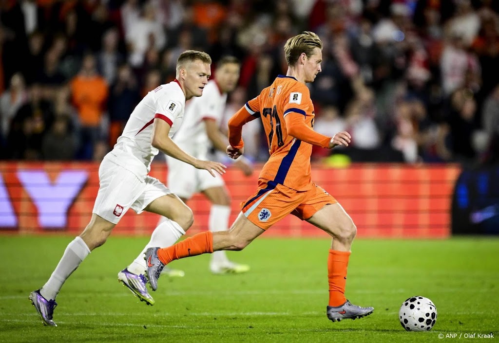 Oranje verspeelt in WK-kwalificatie verrassend punten tegen Polen (1-1)