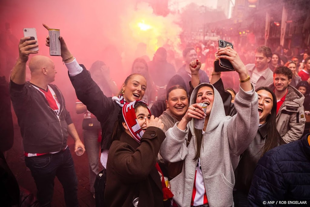 Feest in binnenstad van Eindhoven na kampioenschap PSV