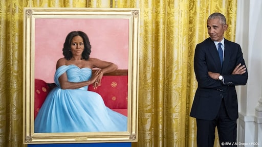 Officiële portretten Michelle en Barack Obama na zes jaar onthuld