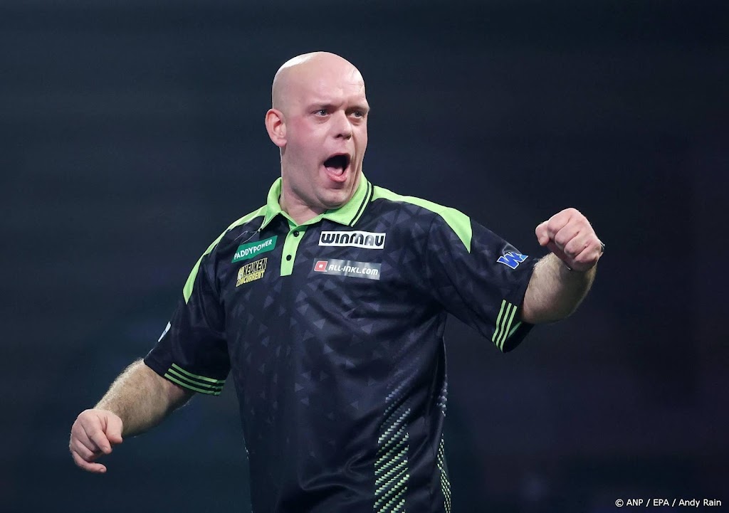 Van Gerwen klopt Van Veen in kwartfinale Premier League