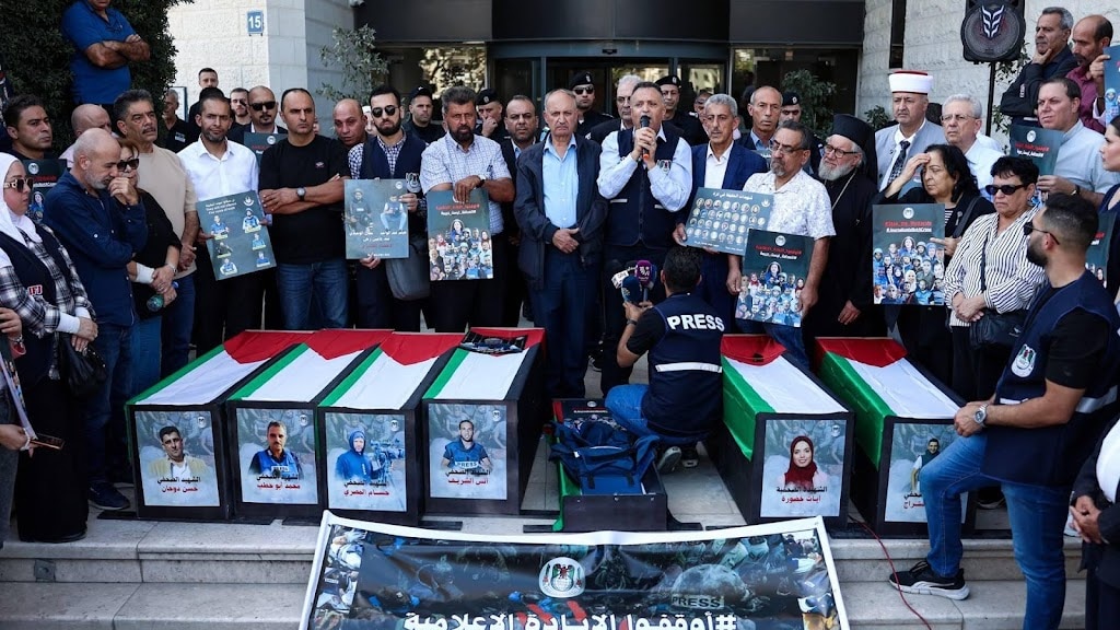 RSF: afgelopen jaar 67 journalisten gedood, bijna helft in Gaza