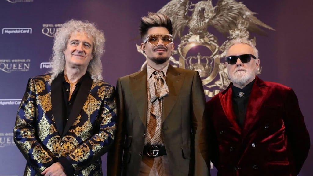 Queen en Adam Lambert voor het eerst samen de studio in