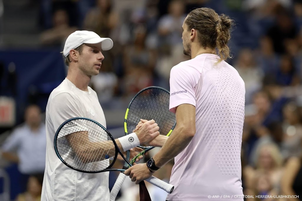 Tennisser Van de Zandschulp positief na uitschakeling US Open