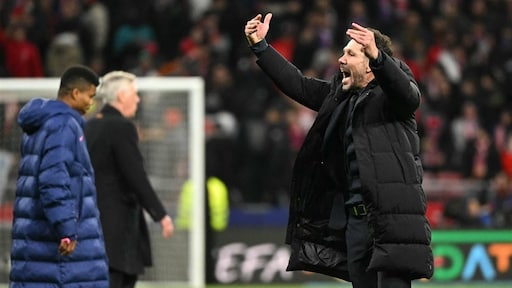 Atlético-trainer Simeone boos over afgekeurde strafschop Álvarez
