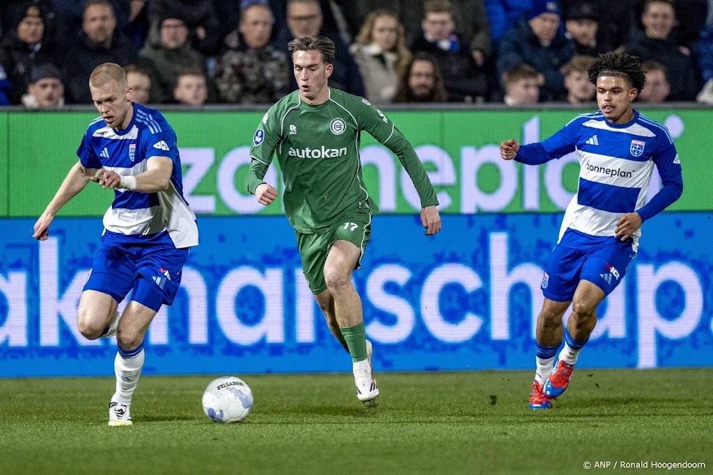 Geen winnaar bij duel PEC Zwolle met FC Groningen