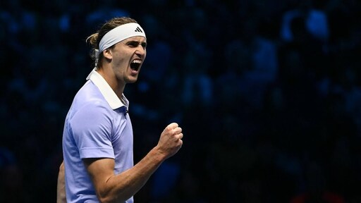 Tennisser Zverev verslaat Ruud in twee sets bij de ATP Finals