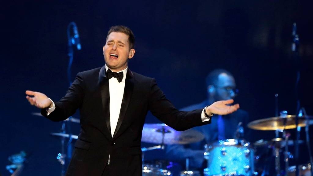 Bublé maakt emotionele comeback in Londen