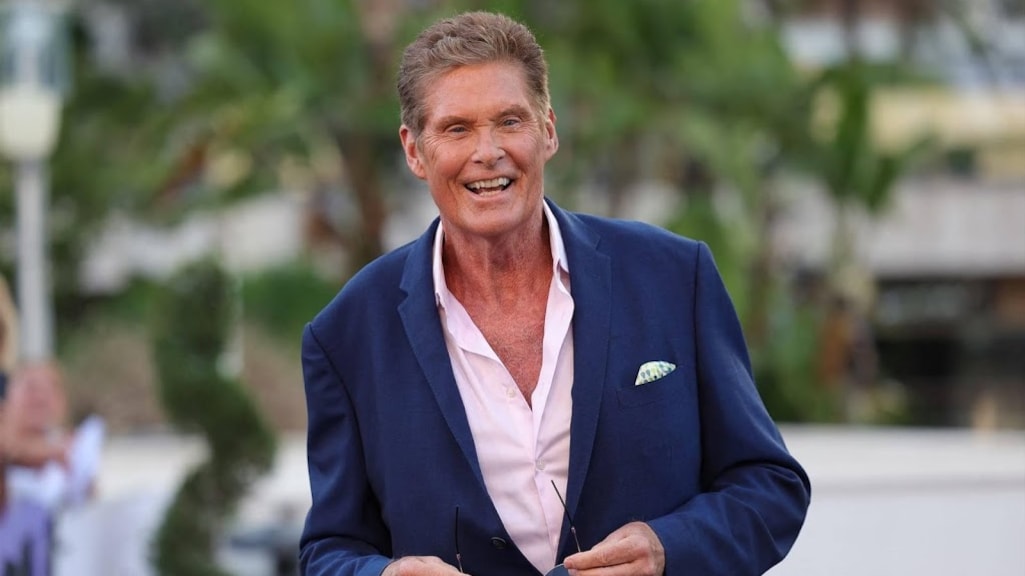 David Hasselhoff kondigt huilend geboorte van kleindochter aan