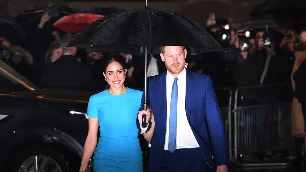 Harry en Meghan 'breken in' tijdens videomeeting