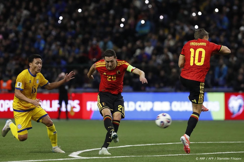 België nog niet zeker van WK voetbal na gelijkspel in Kazachstan