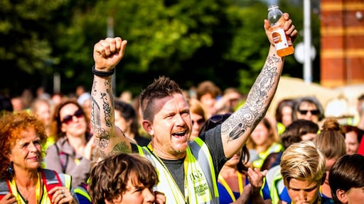 Johnny direct van Pinkpop naar sponsorloop