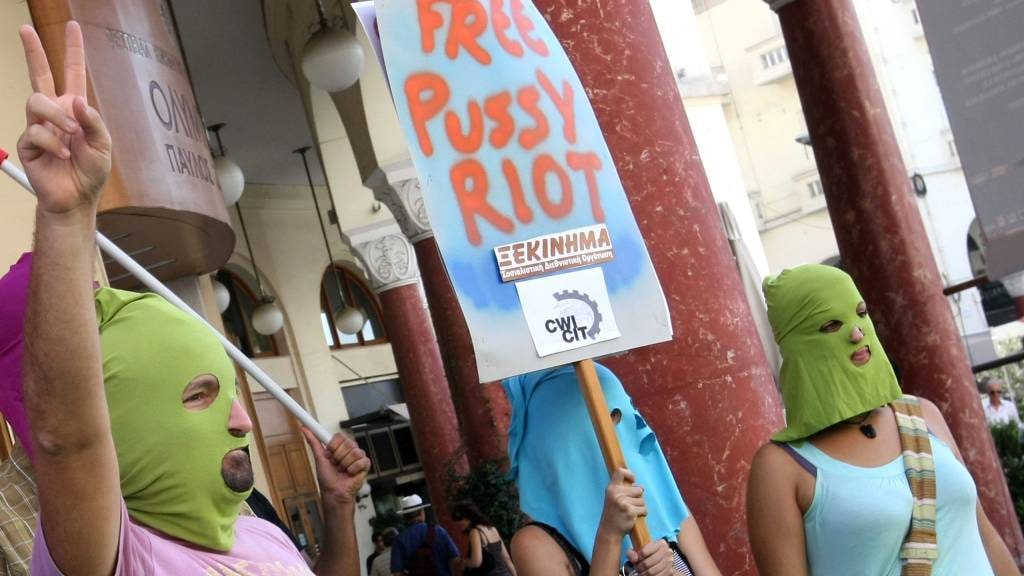 Leden Pussy Riot vast na actie WK-finale