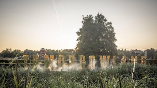 Hoofdpodium Belgisch festival Tomorrowland in brand