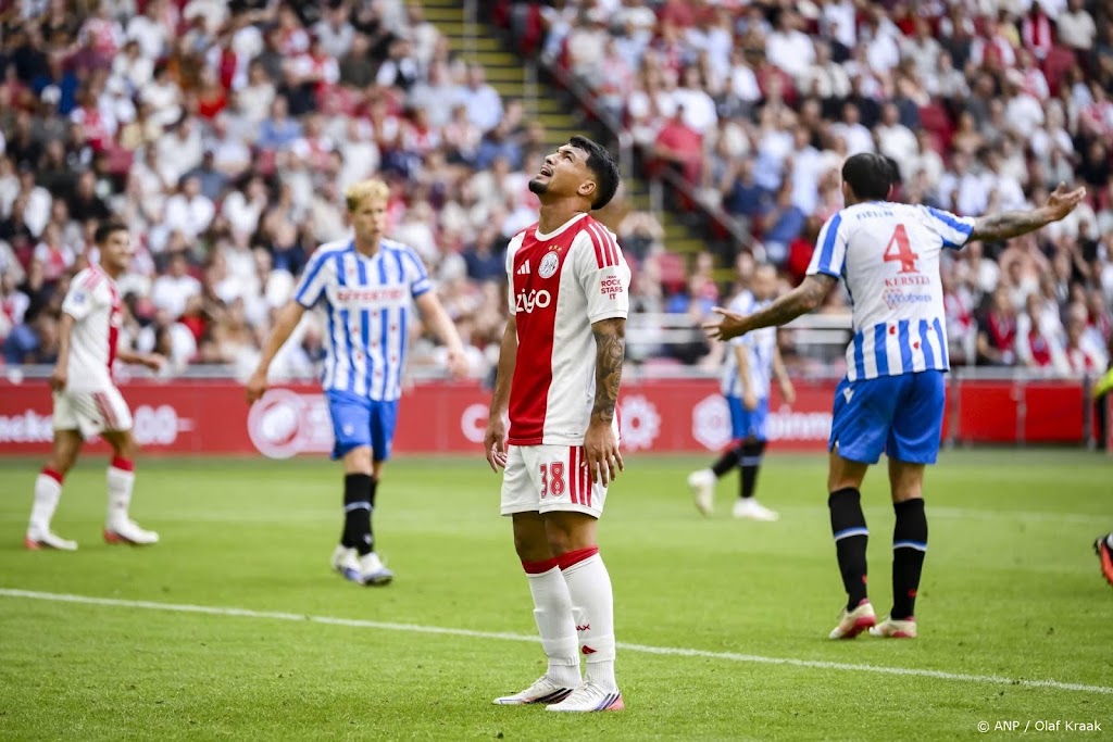 Ajax verspeelt voorsprong en punten tegen sc Heerenveen