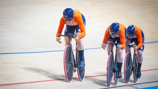 Eindelijk een medaille voor trio teamsprinters op de Wereldkampioenschappen Baanwielrennen