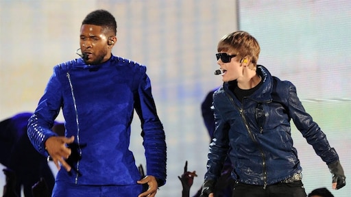 Usher verklaart ontbreken Justin Bieber bij Super Bowl