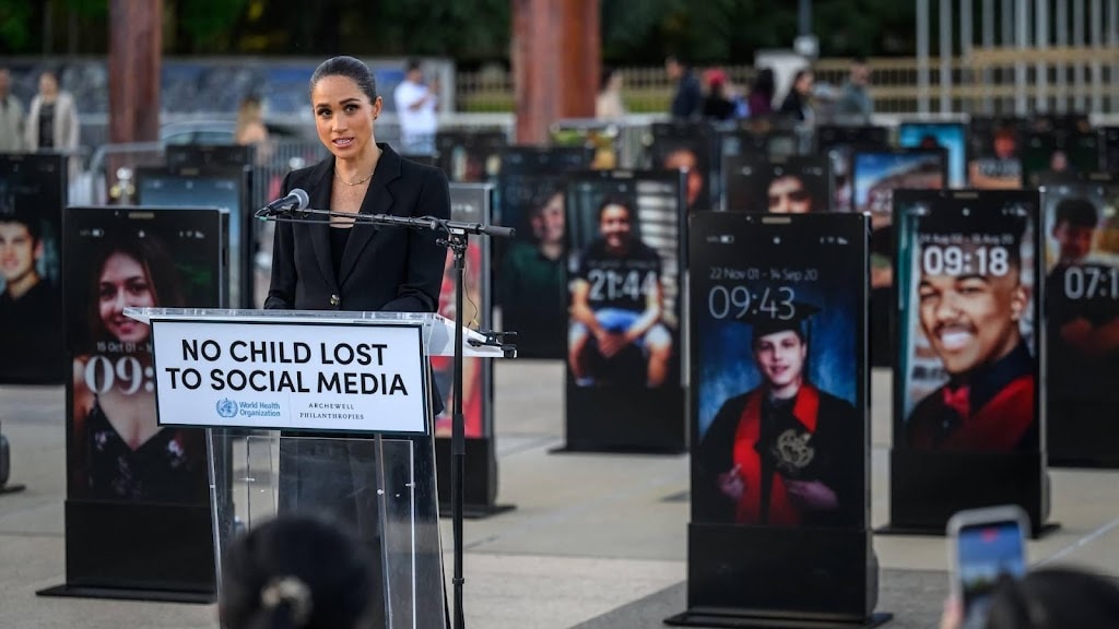 Image for the article: Meghan Markle vraagt aandacht voor impact van onlinepesten