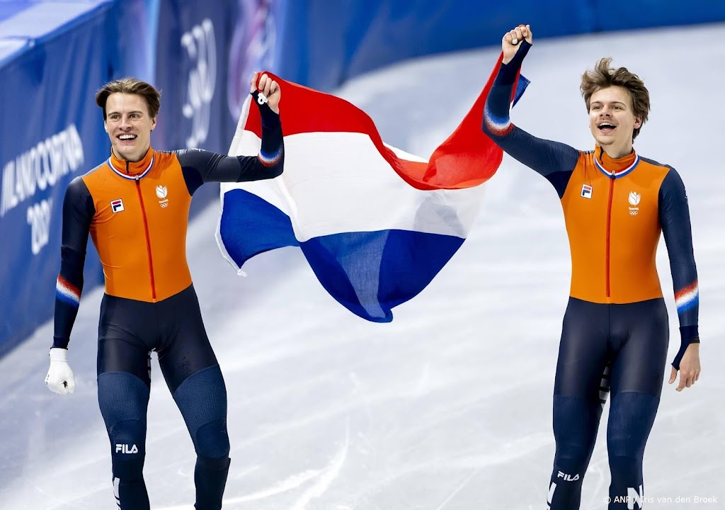 Bekijk hier hoe Melle en Jens van 't Wout zilver en brons pakten op de 500 meter