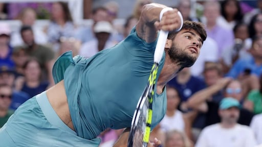 Alcaraz wint masters Cincinnati na opgave zieke Sinner