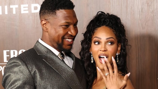 'Jonathan Majors en Meagan Good geven elkaar het jawoord'
