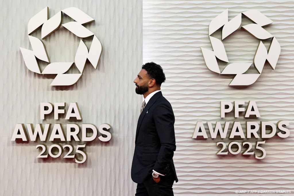 Voetballers kiezen Salah voor derde keer tot speler van het jaar