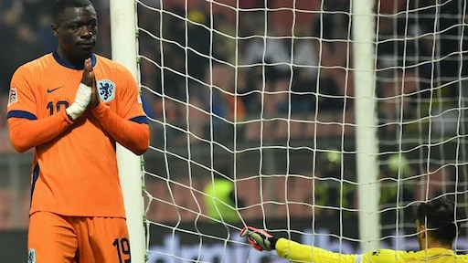 Brobbey scoort het eerste doelpunt voor Oranje in de zevende interland