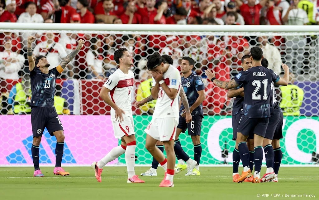 Turkije na nederlaag tegen Paraguay uitgeschakeld op WK voetbal