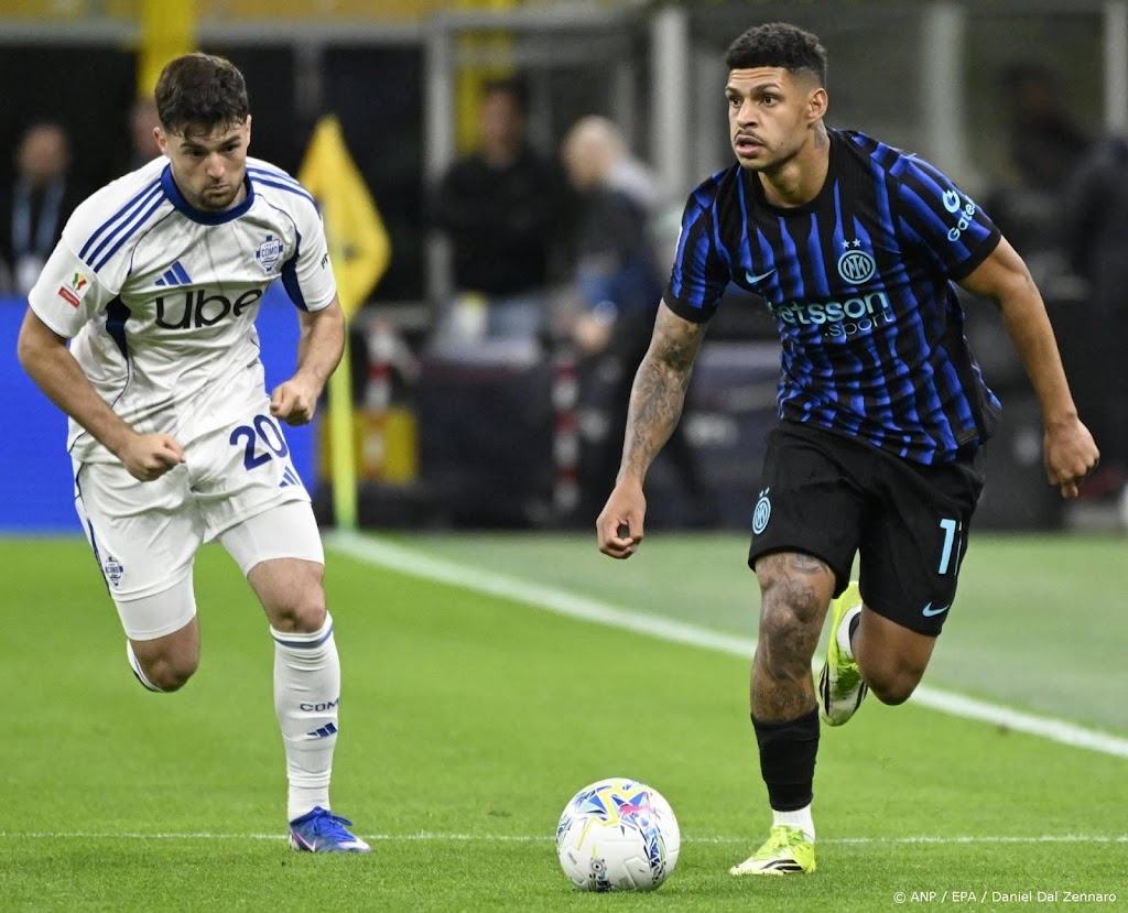 Inter komt terug uit geslagen positie en bereikt bekerfinale