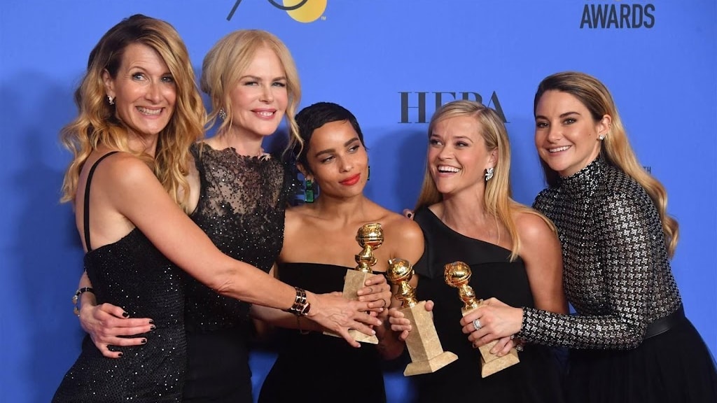 Reese Witherspoon en Nicole Kidman appen wat af over Big Little Lies 3