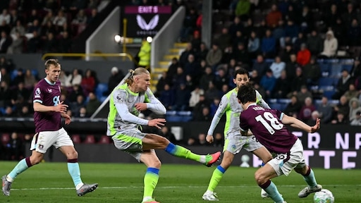 Manchester City neemt koppositie over na nipte zege bij Burnley