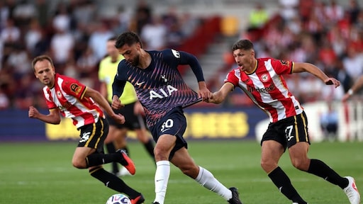 Tottenham Hotspur gaat hard onderuit bij Brentford