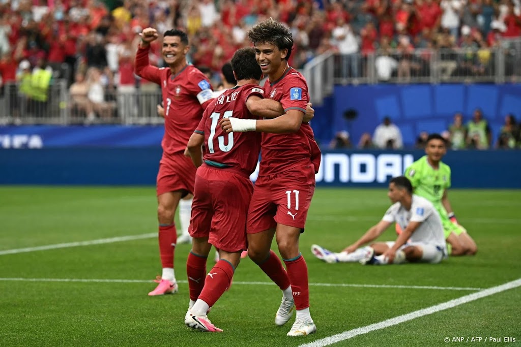 Portugal ruim langs Oezbekistan op WK, hoofdrol voor Ronaldo