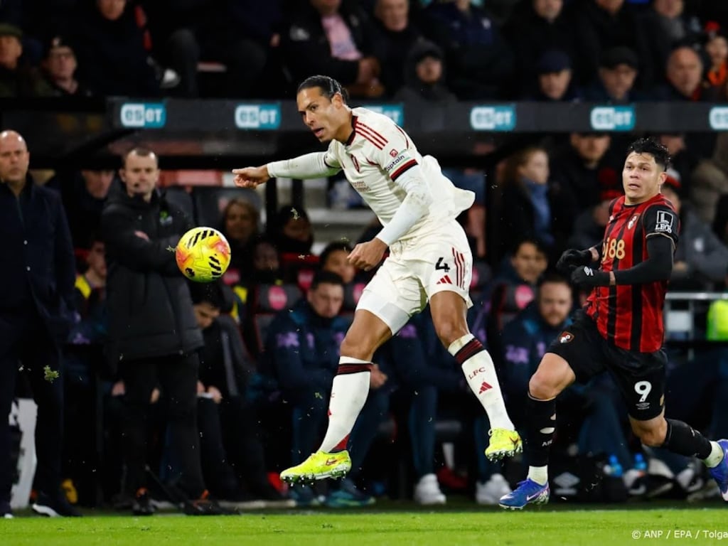 Liverpool verliest bij Bournemouth door doelpunt in slotseconden