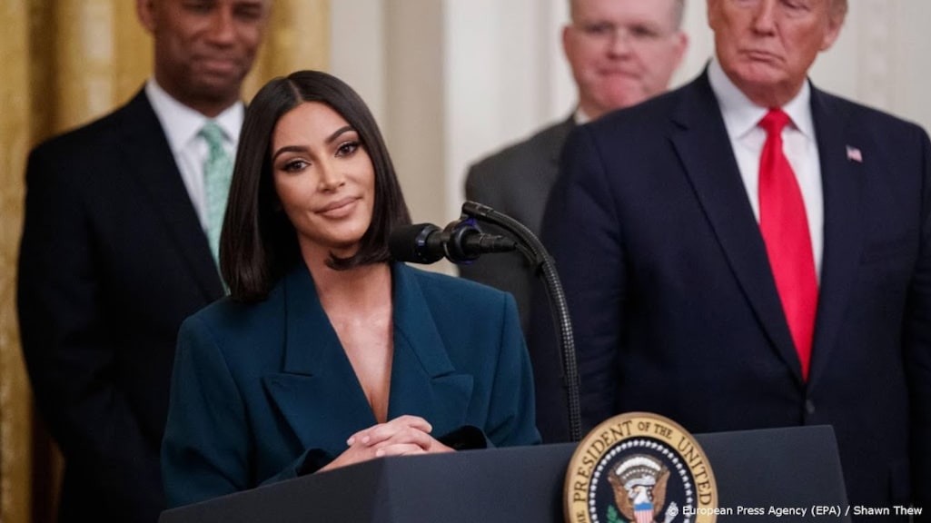 Kim Kardashian bedankt Trump niet voor vrijlating gevangene