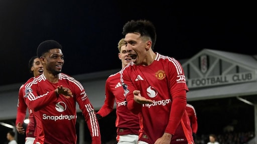 Martínez bezorgt Manchester United overwinning bij Fulham