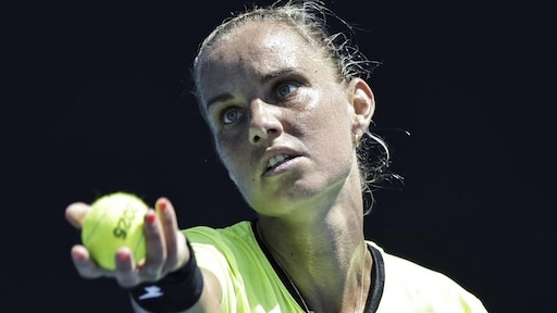 Tennis Star Rus loopt in de eerste ronde op WTA Tournament Linz