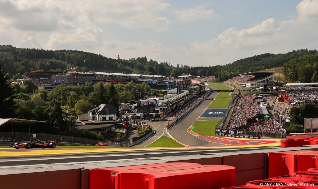 Start Formule 1-race op Spa uitgesteld door regen