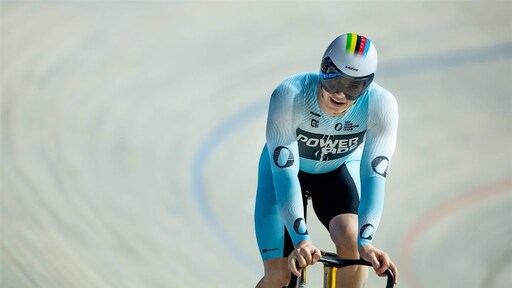 Lavreysen verslaat NK Hoogland in de keirinfinale