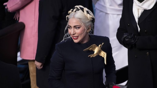 Hondjes Lady Gaga zaten vastgebonden aan paal