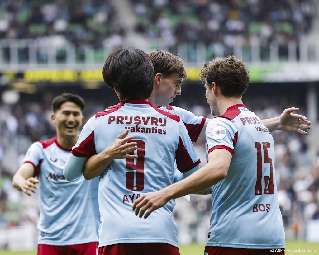 Koploper Feyenoord wint bij FC Groningen en blijft ongeslagen