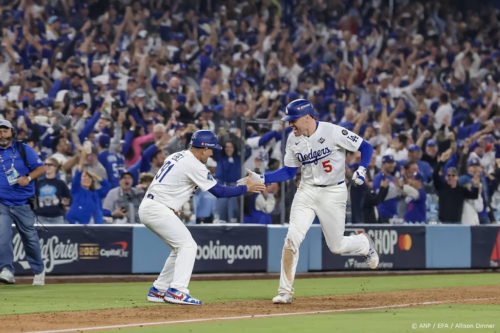 LA Dodgers leiden 2-1 in World Series na marathonwedstrijd