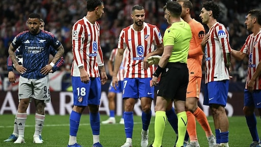 Gelijkspel Atlético - Arsenal met hoofdrol Nederlandse arbitrage