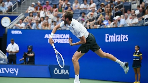 Tennisser Medvedev met zege op Gaston naar tweede ronde US Open