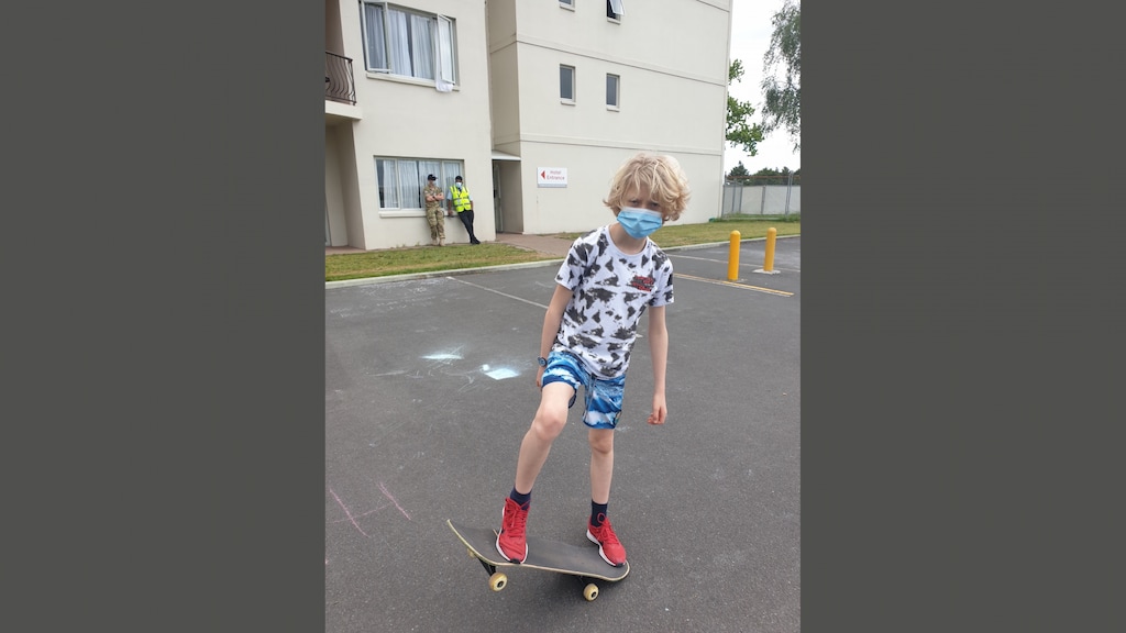 Koss mocht gelukkig wel veel naar buiten tijdens de verplichte quarantaine.