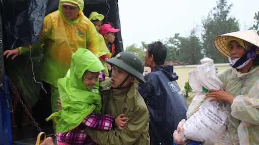 Tyfoon Haiyan bereikt Vietnam als tropische storm